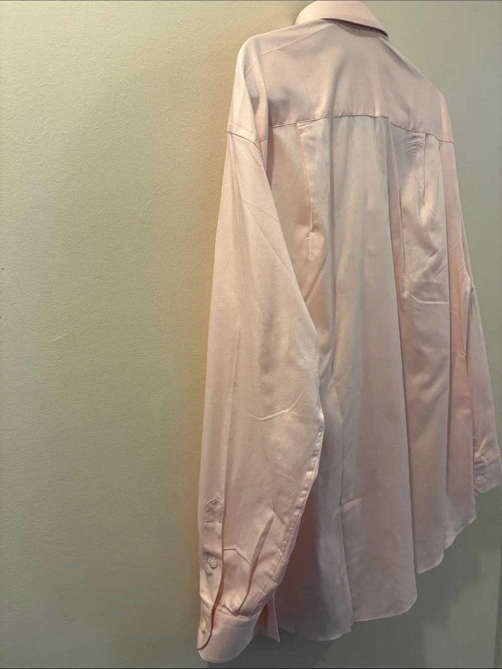 Zegna -Ermenegildo Zegna Pale Pink Long-Sleeve Dress Shirt -men’s 42 (16.5)- NWT